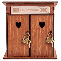 Копилка туалет 2 кабинки "На ипотеку" окрашенная во Дубне