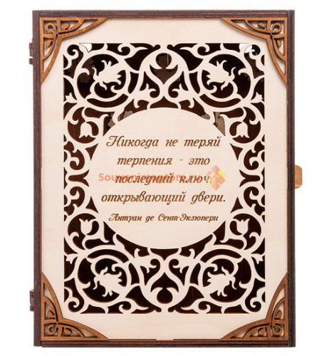 Ключница книга "Никогда не теряй терпения" во Дубне